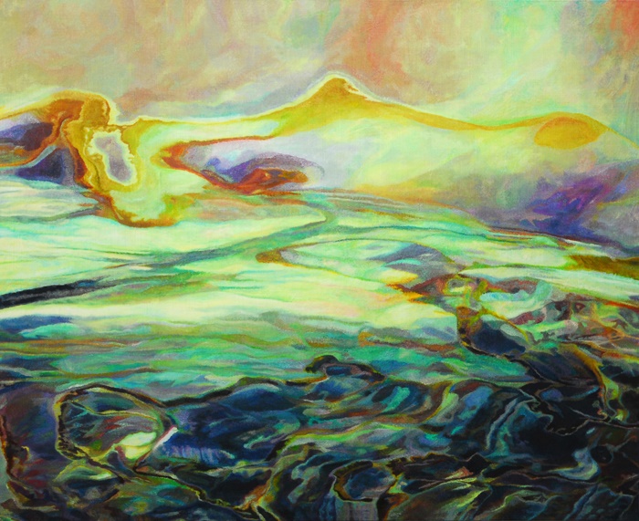 마법의 산 Magic Mountain, 130.3 ×162.1cm, Mixed Media on Canvas 이미지